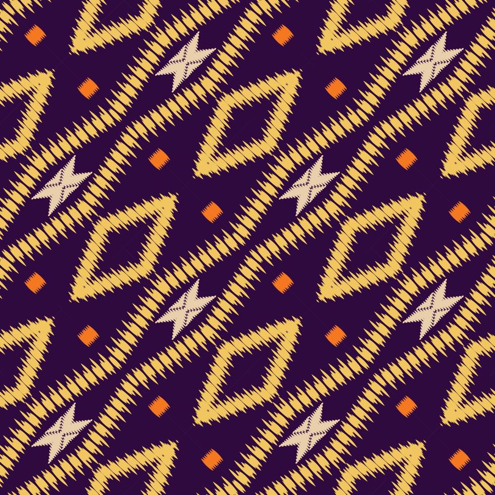 Batik Textile ikat flowers seamless pattern digital vector design for Print saree Kurti Borneo Fabric border brush symbols swatches designer