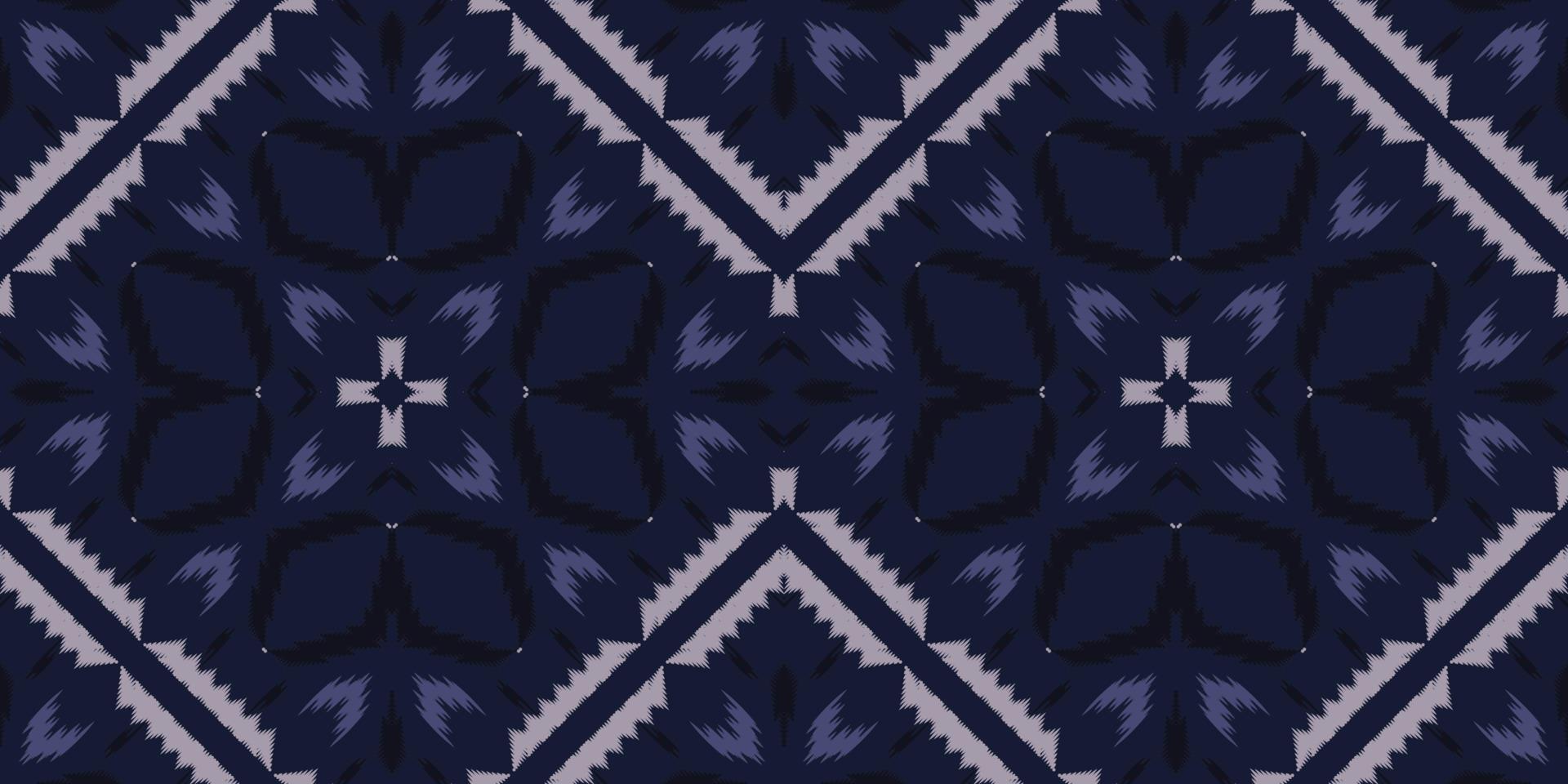 Ikat fabric tribal cross Seamless Pattern. Ethnic Geometric Batik Ikkat Digital vector textile Design for Prints Fabric saree Mughal brush symbol Swaths texture Kurti Kurtis Kurtas