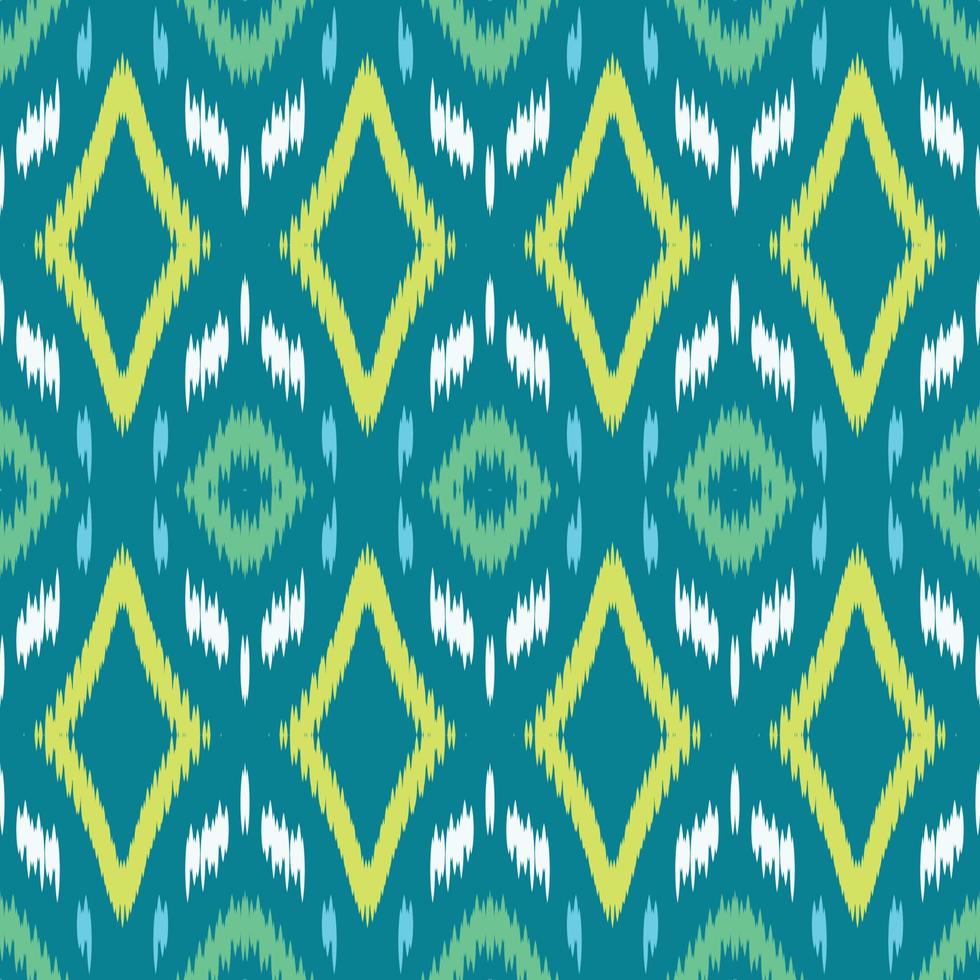 Ethnic ikat texture batik textile seamless pattern digital vector design for Print saree Kurti Borneo Fabric border brush symbols swatches stylish