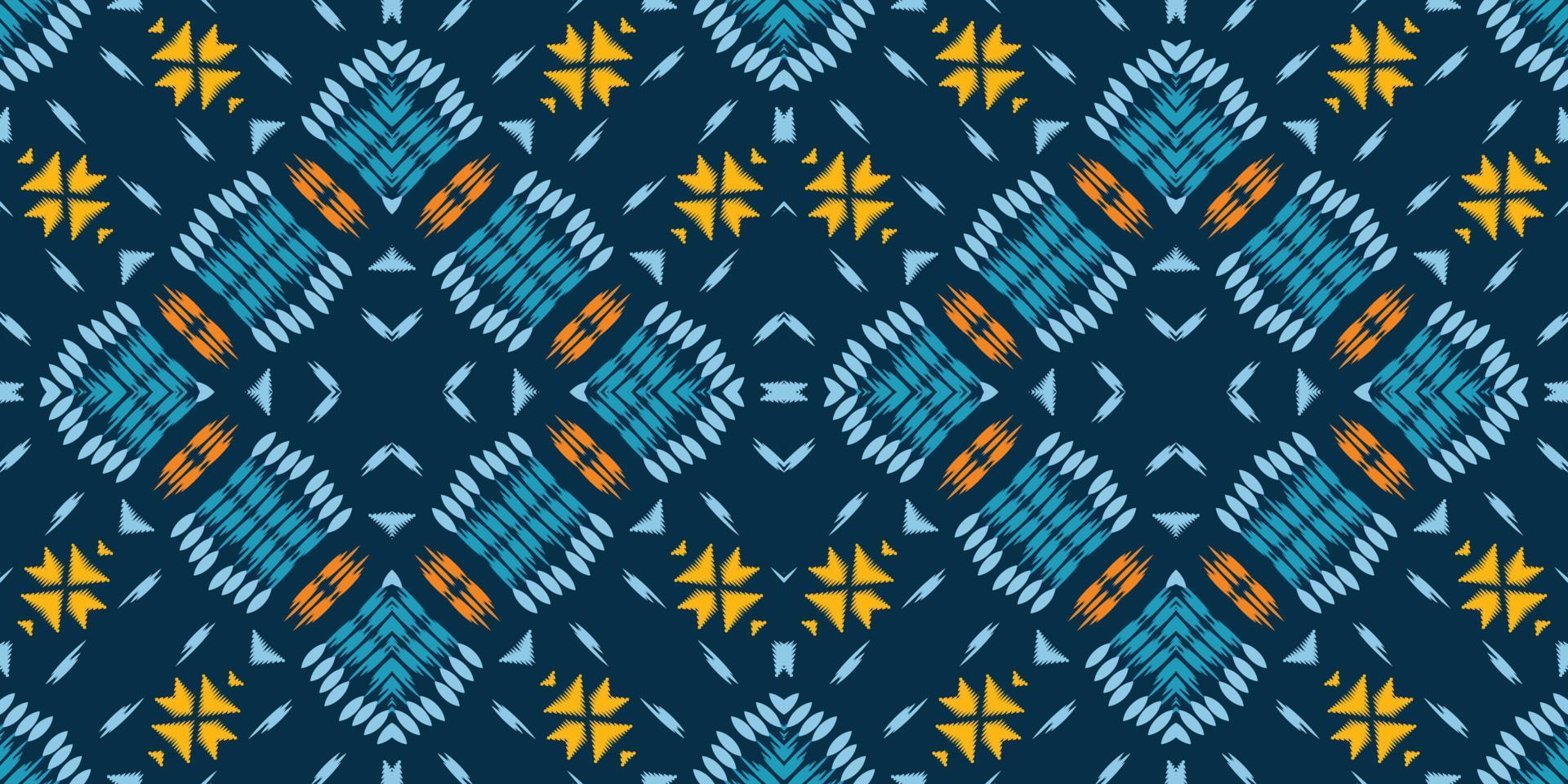 Ikat fabric tribal chevron Seamless Pattern. Ethnic Geometric Batik Ikkat Digital vector textile Design for Prints Fabric saree Mughal brush symbol Swaths texture Kurti Kurtis Kurtas