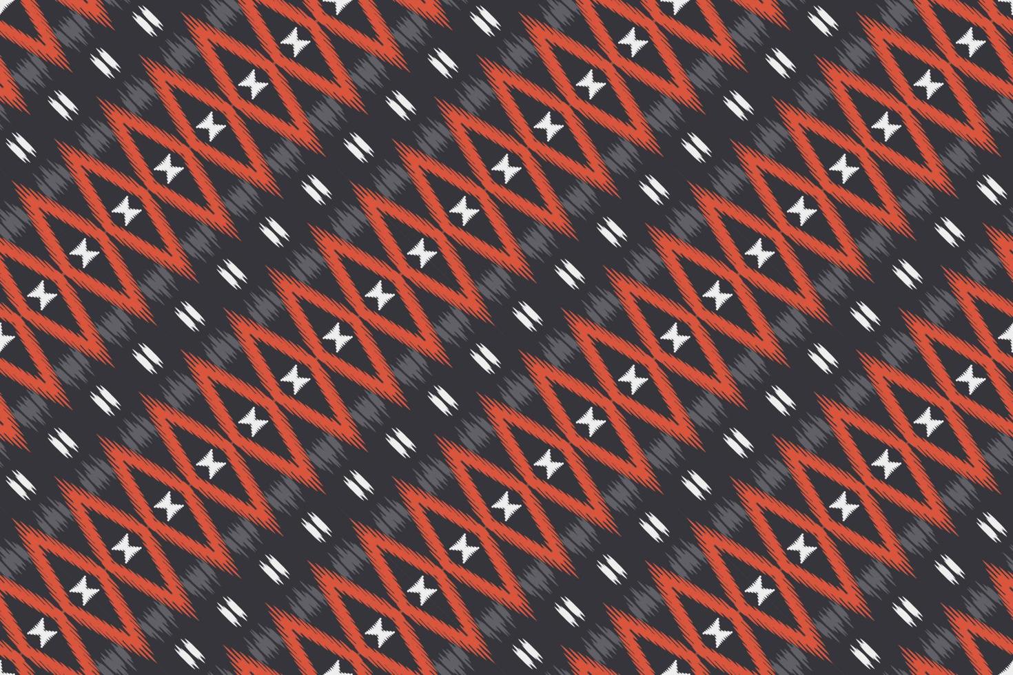 Ikat diamond tribal abstract Seamless Pattern. Ethnic Geometric Batik Ikkat Digital vector textile Design for Prints Fabric saree Mughal brush symbol Swaths texture Kurti Kurtis Kurtas