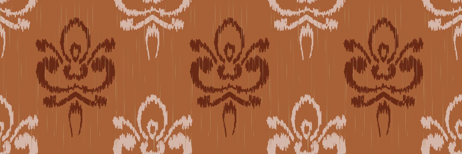 bordado escandinavo de damasco ikat, chevron tribal sin costuras ikat, motivo vectorial textil digital diseño asiático arte antiguo para estampados tela saree mughal franjas textura kurti kurtis kurtas vector