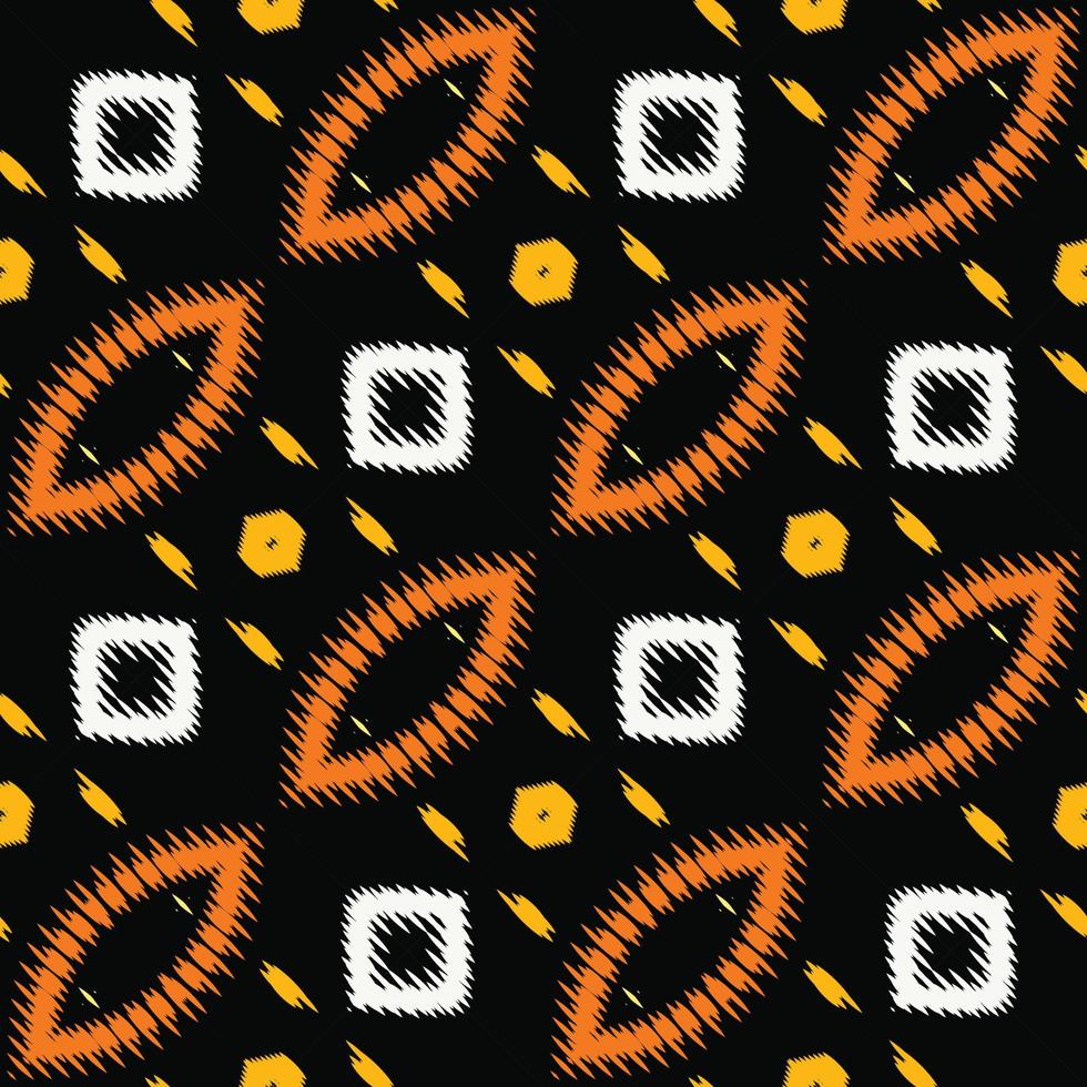 Ethnic ikat texture batik textile seamless pattern digital vector design for Print saree Kurti Borneo Fabric border brush symbols swatches stylish