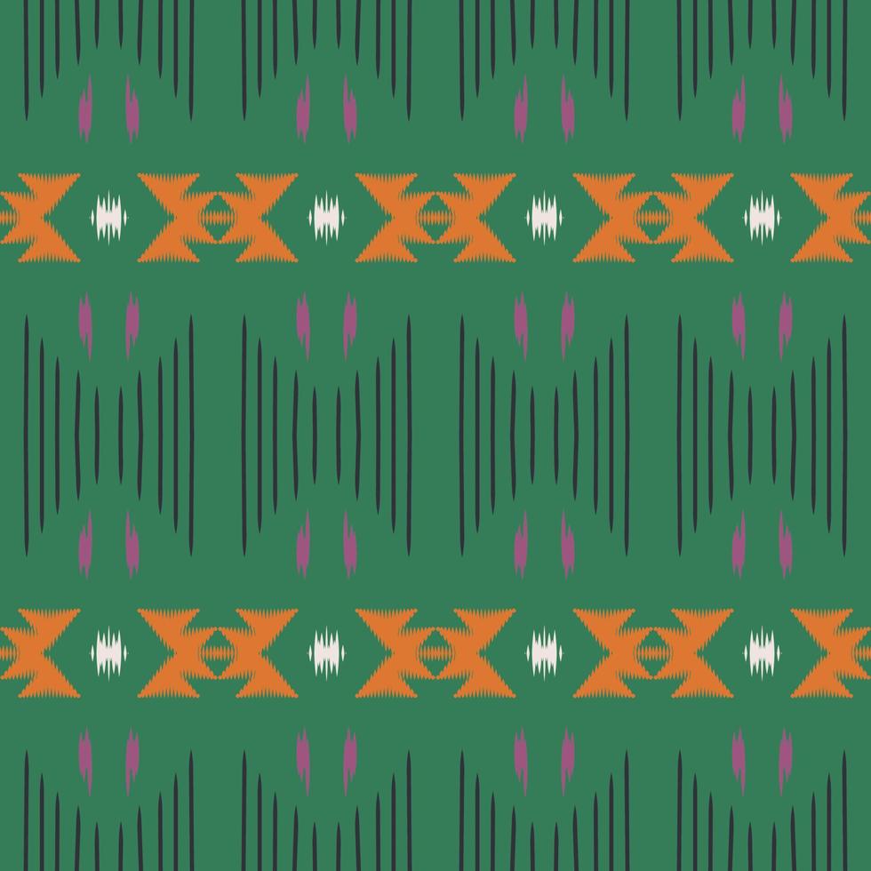 Ikat stripe tribal chevron Seamless Pattern. Ethnic Geometric Ikkat Batik Digital vector textile Design for Prints Fabric saree Mughal brush symbol Swaths texture Kurti Kurtis Kurtas