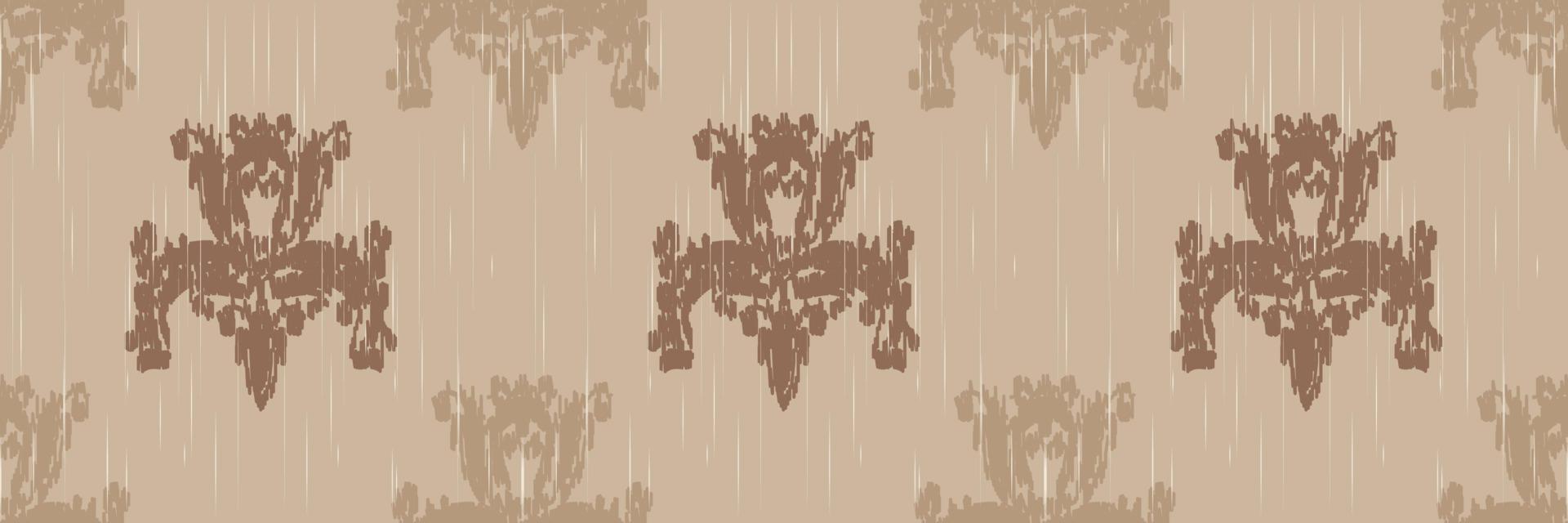Ikat Damask Scandinavian embroidery, ikat seamless pattern tribal Africa, Fashion pattern Digital textile Asian Design ancient art for Prints Fabric saree Mughal Swaths texture Kurti Kurtis Kurtas vector