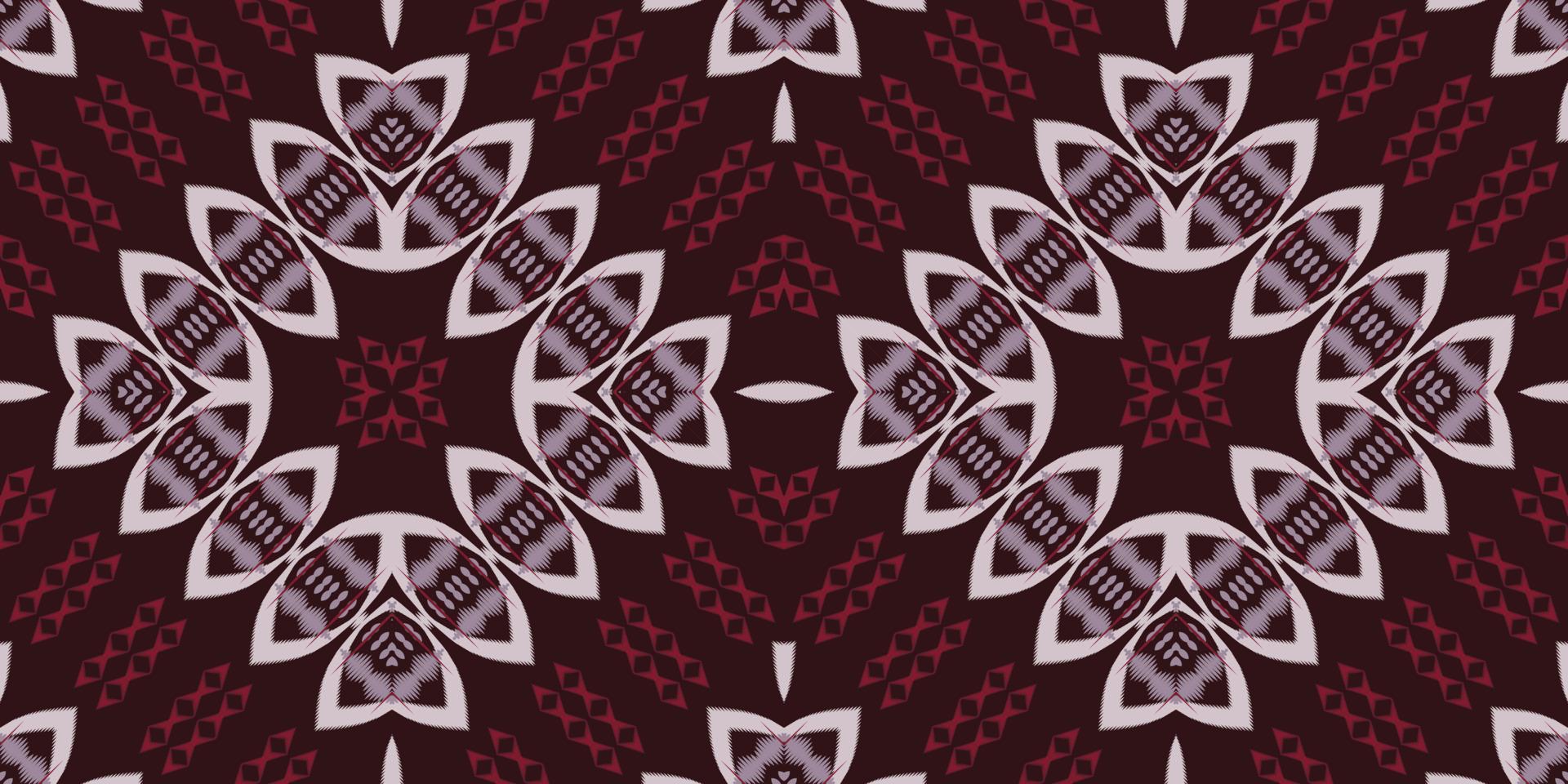 Batik Textile Motif ikat background seamless pattern digital vector design for Print saree Kurti Borneo Fabric border brush symbols swatches cotton