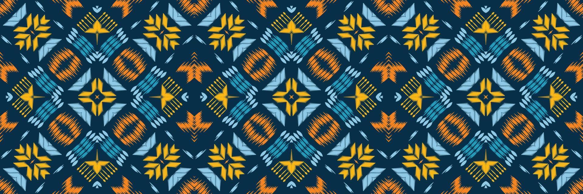 Ikat stripe batik textile seamless pattern digital vector design for Print saree Kurti Borneo Fabric border brush symbols swatches cotton