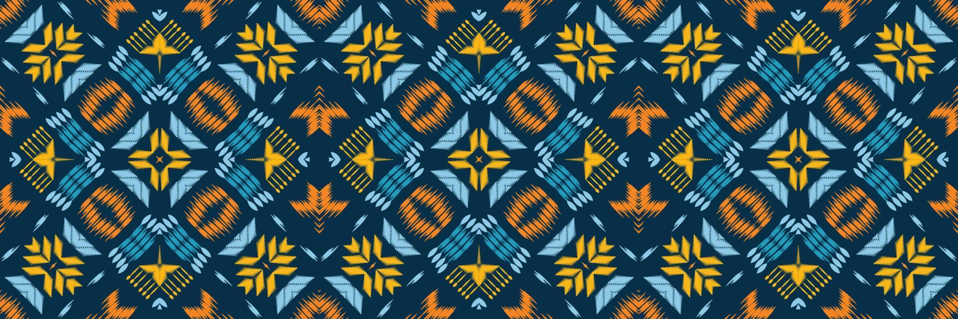 ikat raya batik textil patrón sin costuras diseño de vector digital para imprimir saree kurti borde de tela símbolos de pincel de borde muestras de algodón