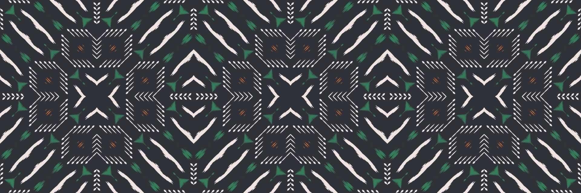 Batik Textile Motif ikat print seamless pattern digital vector design for Print saree Kurti Borneo Fabric border brush symbols swatches stylish