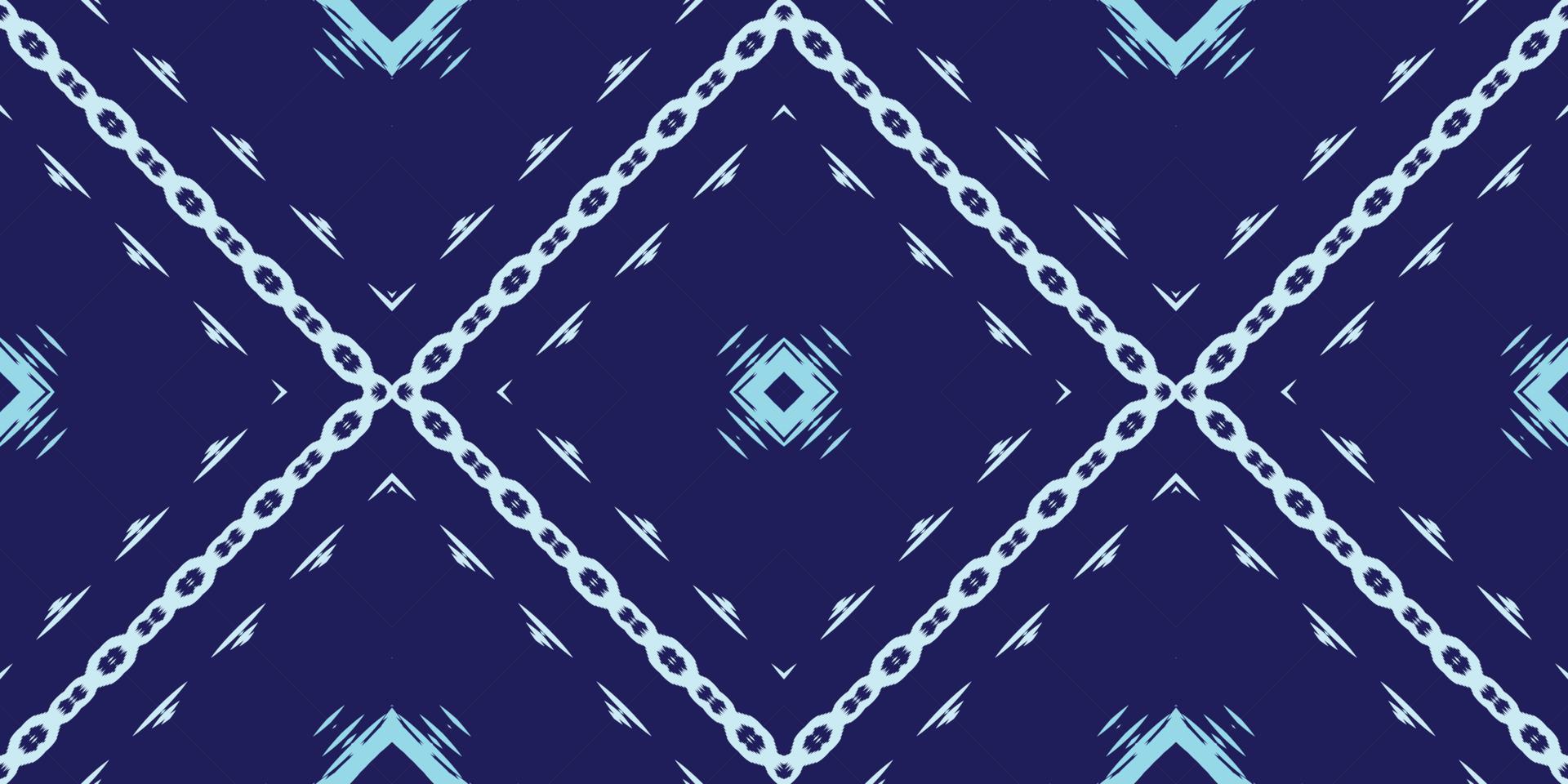 motivo ikat triángulo batik textil patrón sin costuras diseño vectorial digital para imprimir sari kurti borde de tela símbolos de pincel muestras de algodón vector