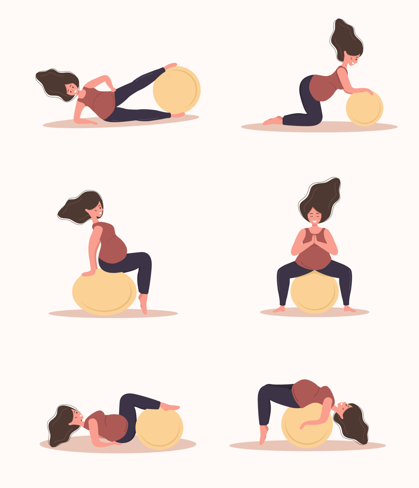 🤰🏻🙆🏼‍♀️ EJERCICIO PARA EMBARAZADAS - TRABAJO con FITBALL