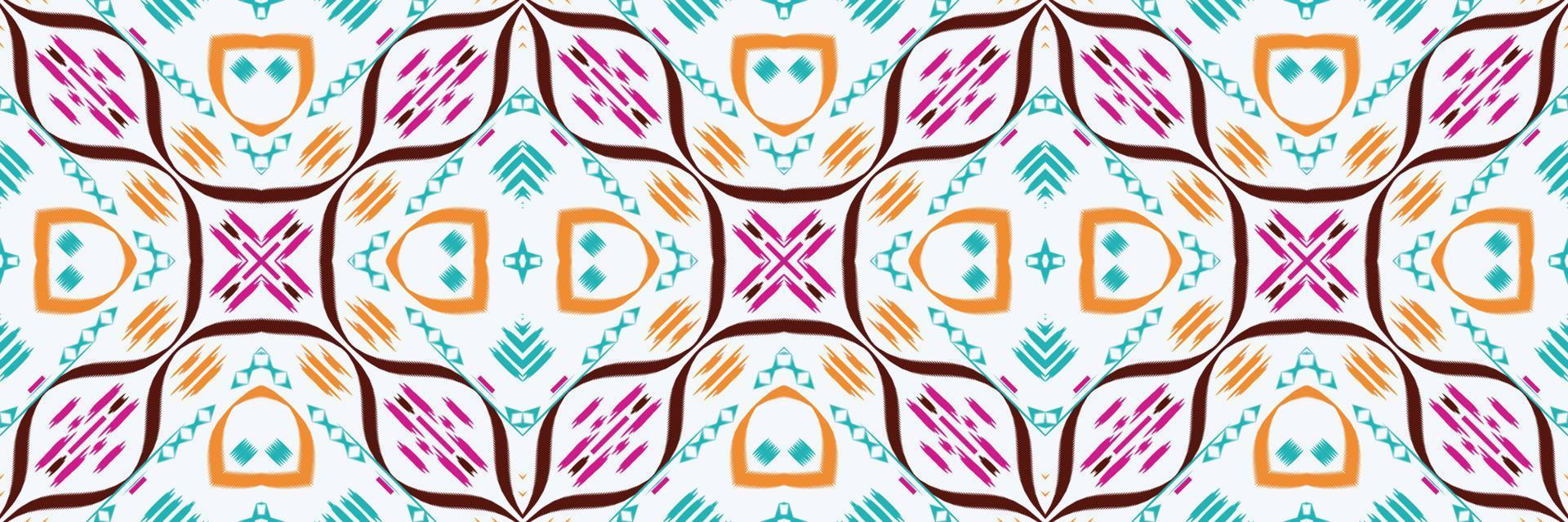 Batik Textile Ethnic ikat stripe seamless pattern digital vector design for Print saree Kurti Borneo Fabric border brush symbols swatches designer