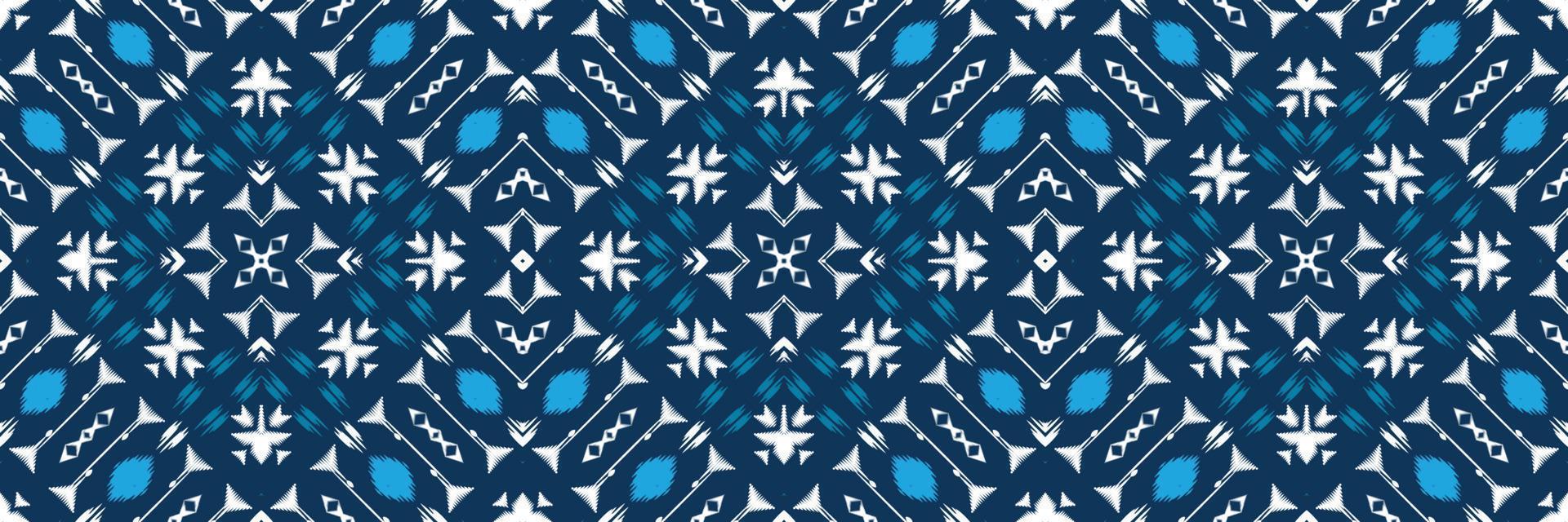 Batik Textile Ikkat or ikat chevron seamless pattern digital vector design for Print saree Kurti Borneo Fabric border brush symbols swatches cotton