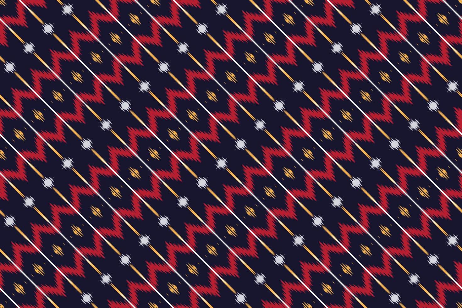 Ethnic ikat vector batik textile seamless pattern digital vector design for Print saree Kurti Borneo Fabric border brush symbols swatches designer