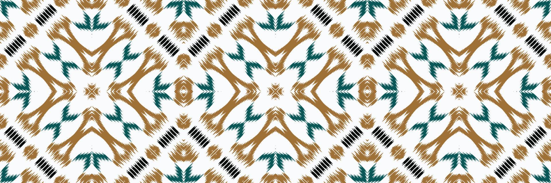 Batik Textile Motif ikat print seamless pattern digital vector design for Print saree Kurti Borneo Fabric border brush symbols swatches designer