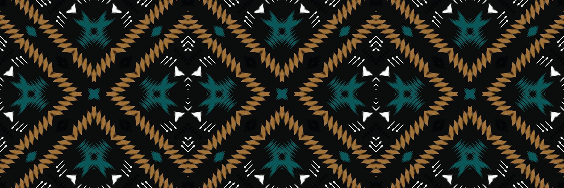 Ikat diamond batik textile seamless pattern digital vector design for Print saree Kurti Borneo Fabric border brush symbols swatches party wear