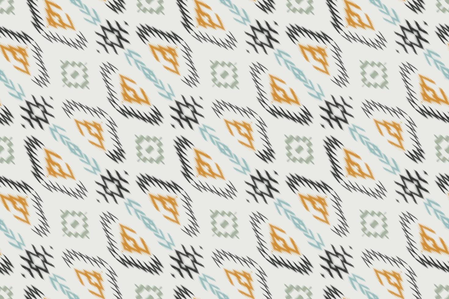 Batik Textile Ikkat or ikat print seamless pattern digital vector design for Print saree Kurti Borneo Fabric border brush symbols swatches designer