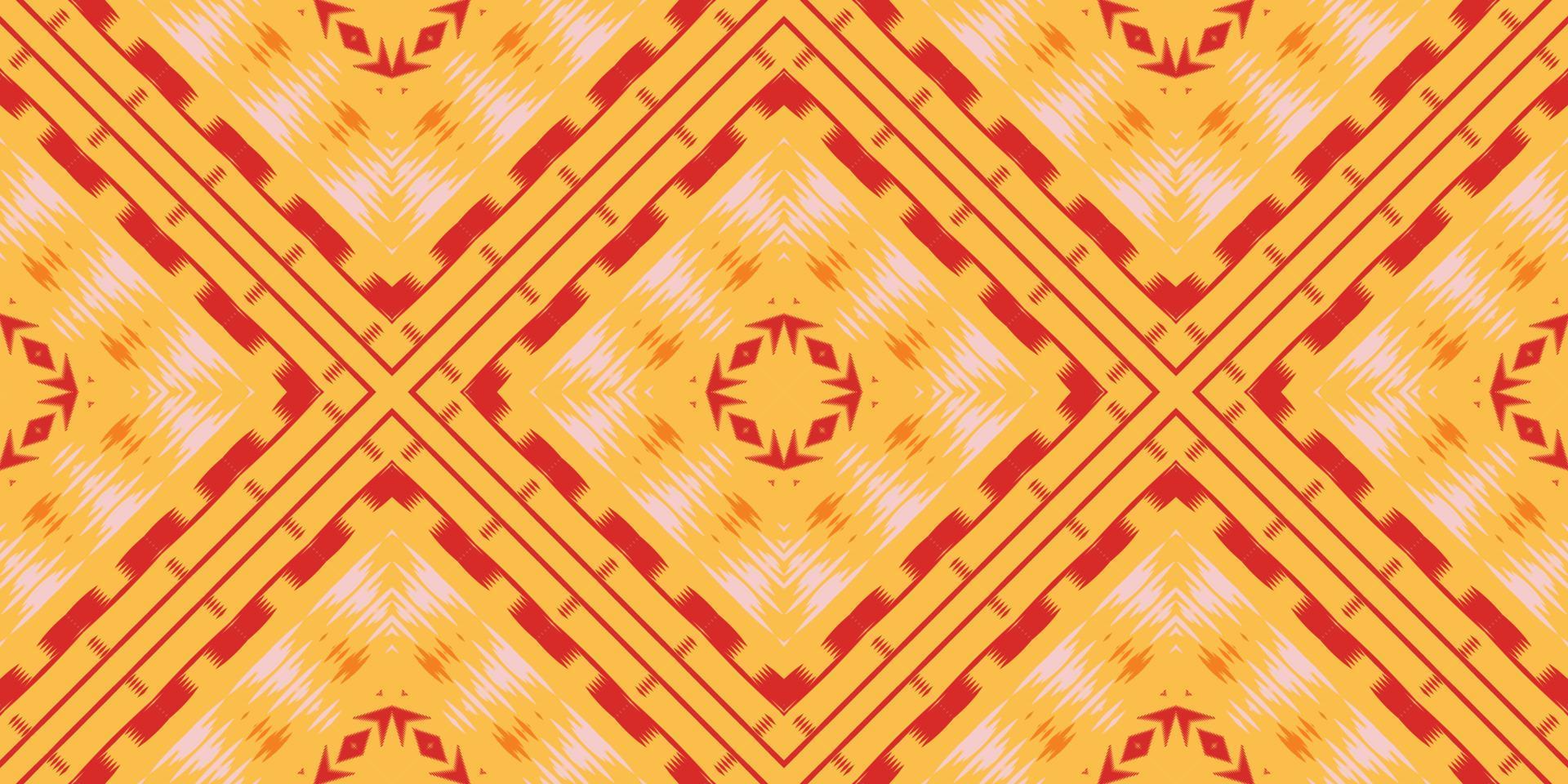 motivo ikat vector batik textil patrón sin costuras diseño vectorial digital para imprimir sari kurti borde de tela símbolos de pincel muestras diseñador