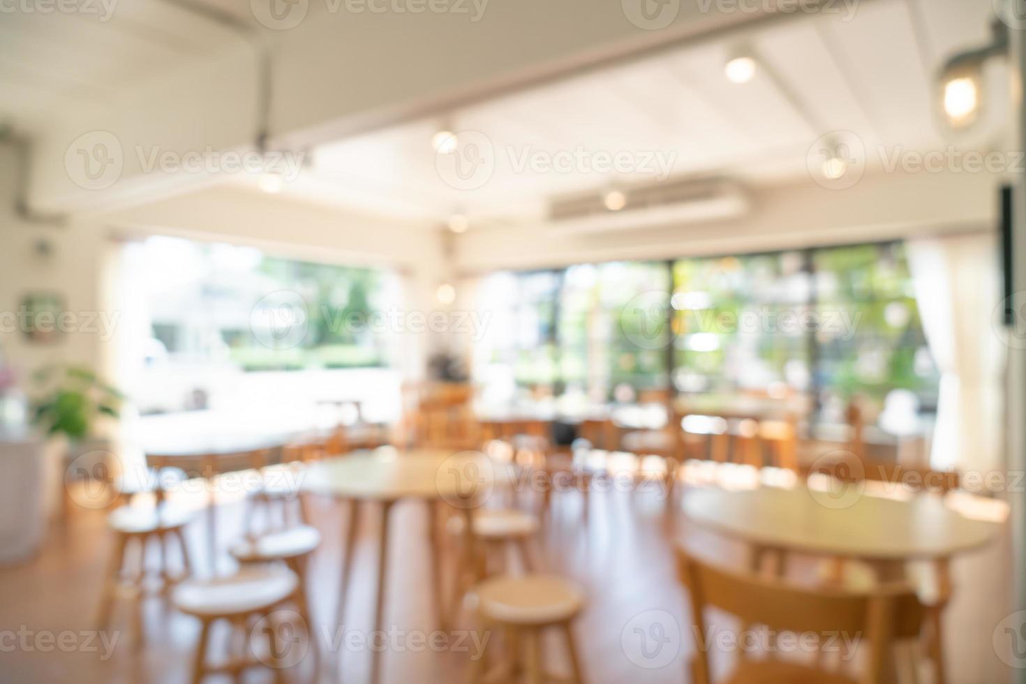 abstract blur coffee shop for background photo