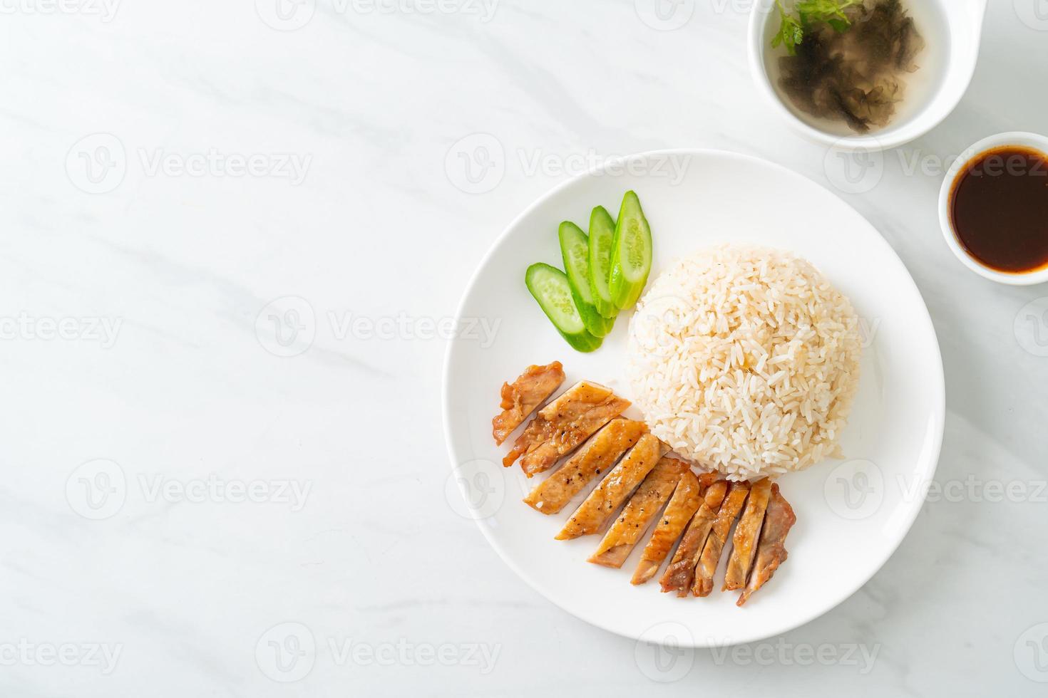 Grilled Chicken with Steamed Rice photo