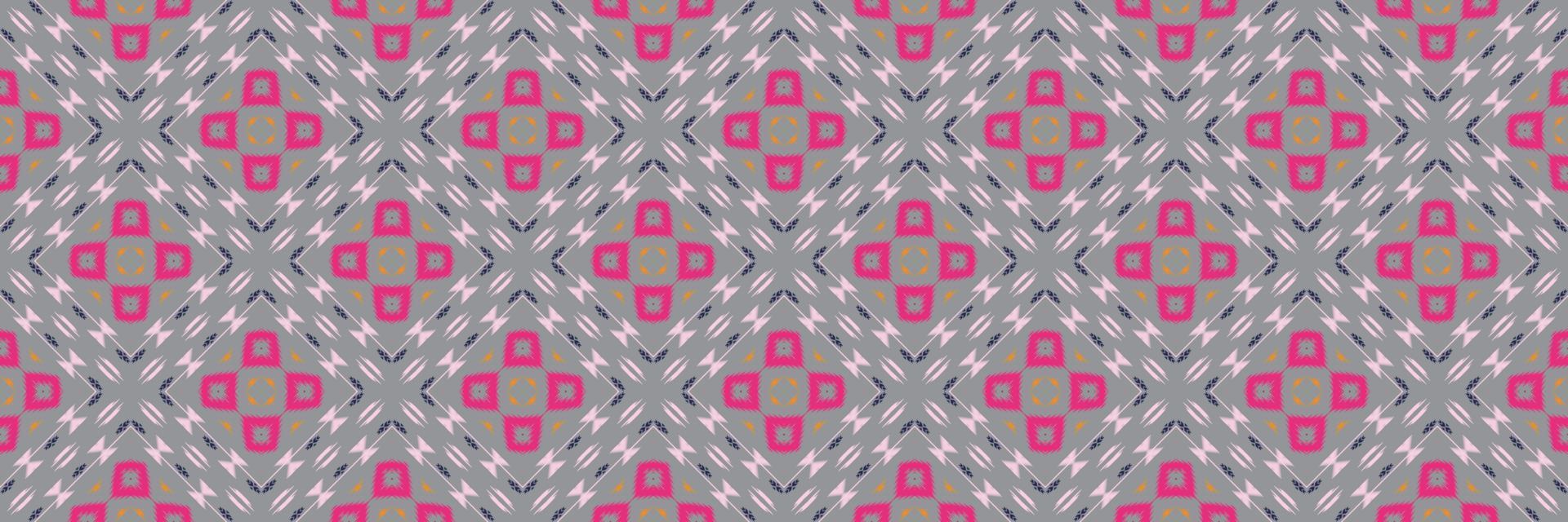 Batik Textile ikat frame seamless pattern digital vector design for Print saree Kurti Borneo Fabric border brush symbols swatches designer