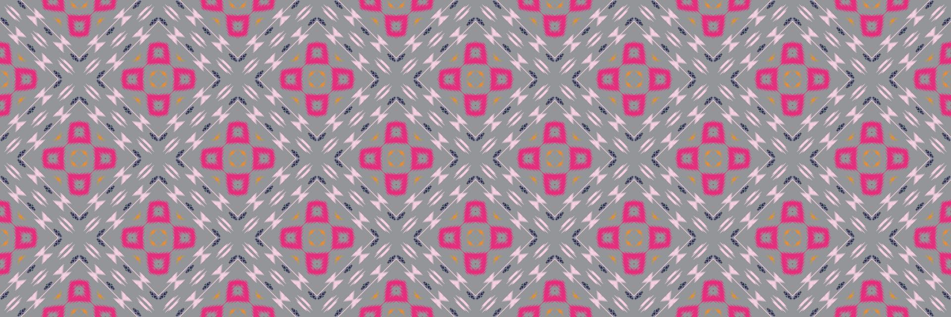 Batik Textile ikat frame seamless pattern digital vector design for Print saree Kurti Borneo Fabric border brush symbols swatches designer