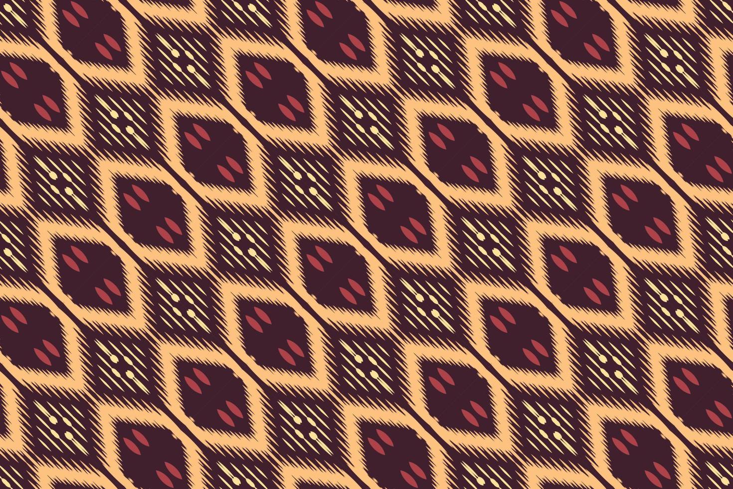 Ethnic ikat floral batik textile seamless pattern digital vector design for Print saree Kurti Borneo Fabric border brush symbols swatches designer