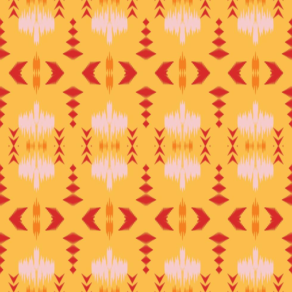 ikat vector tribal africano patrón sin costuras. étnico geométrico batik ikkat vector digital diseño textil para estampados tela sari mogol cepillo símbolo franjas textura kurti kurtis kurtas