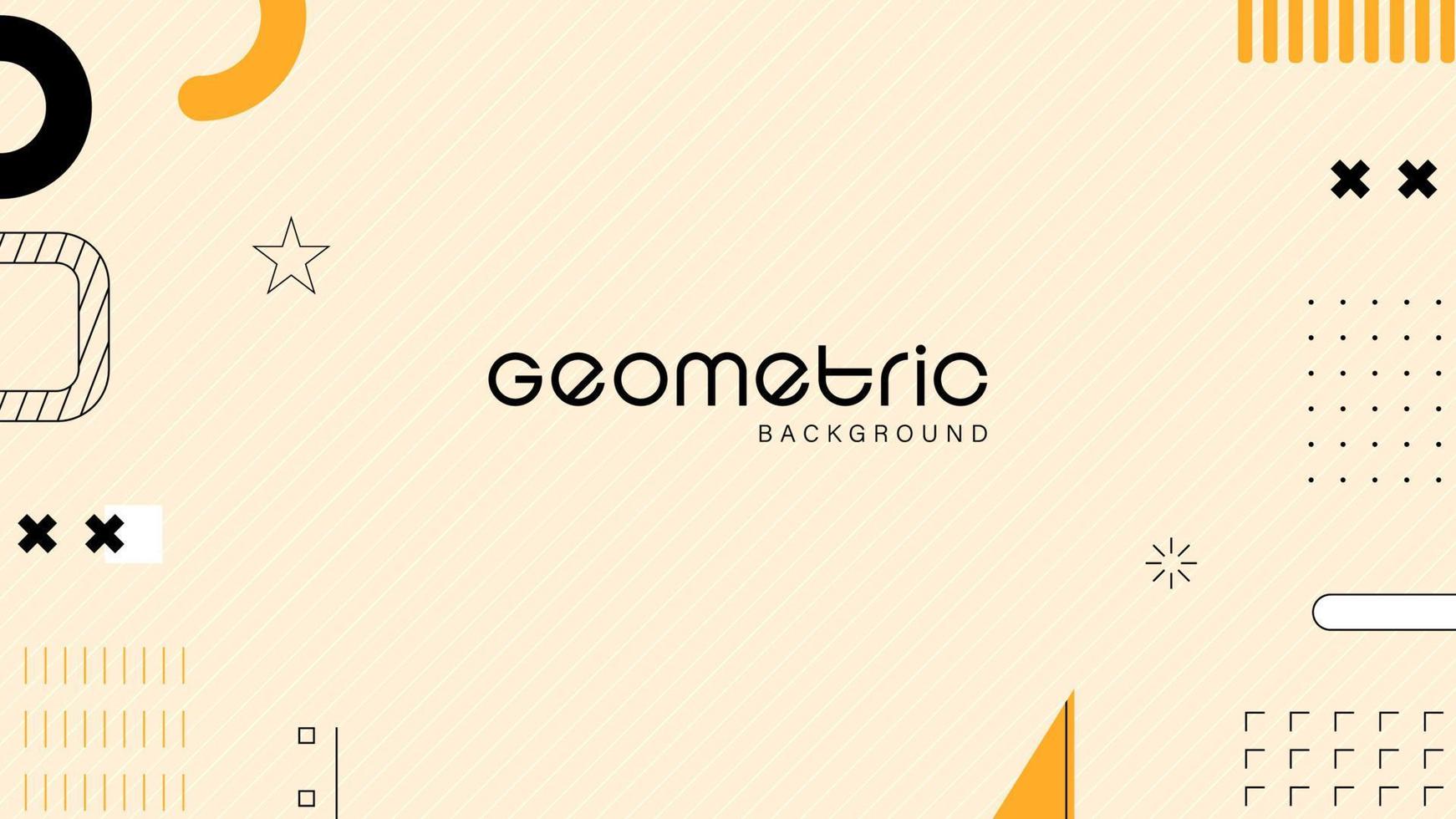 fondo geométrico plano para banner de presentación y volante vector