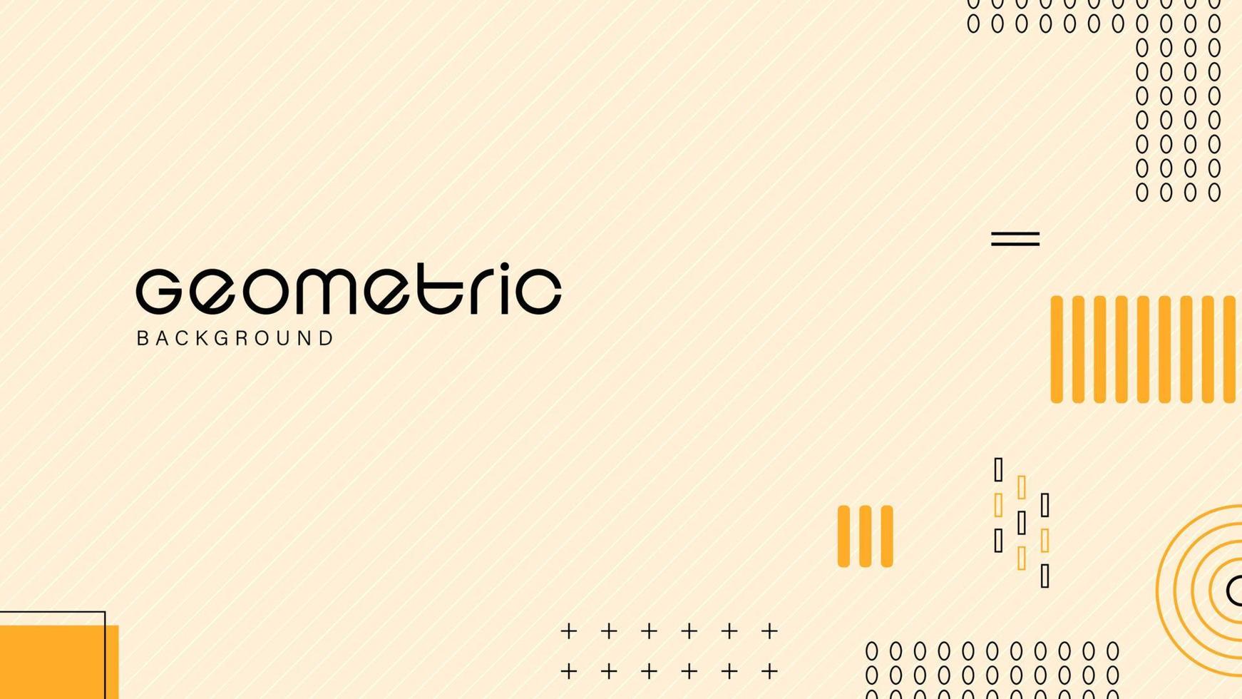 fondo geométrico plano para banner de presentación y volante vector