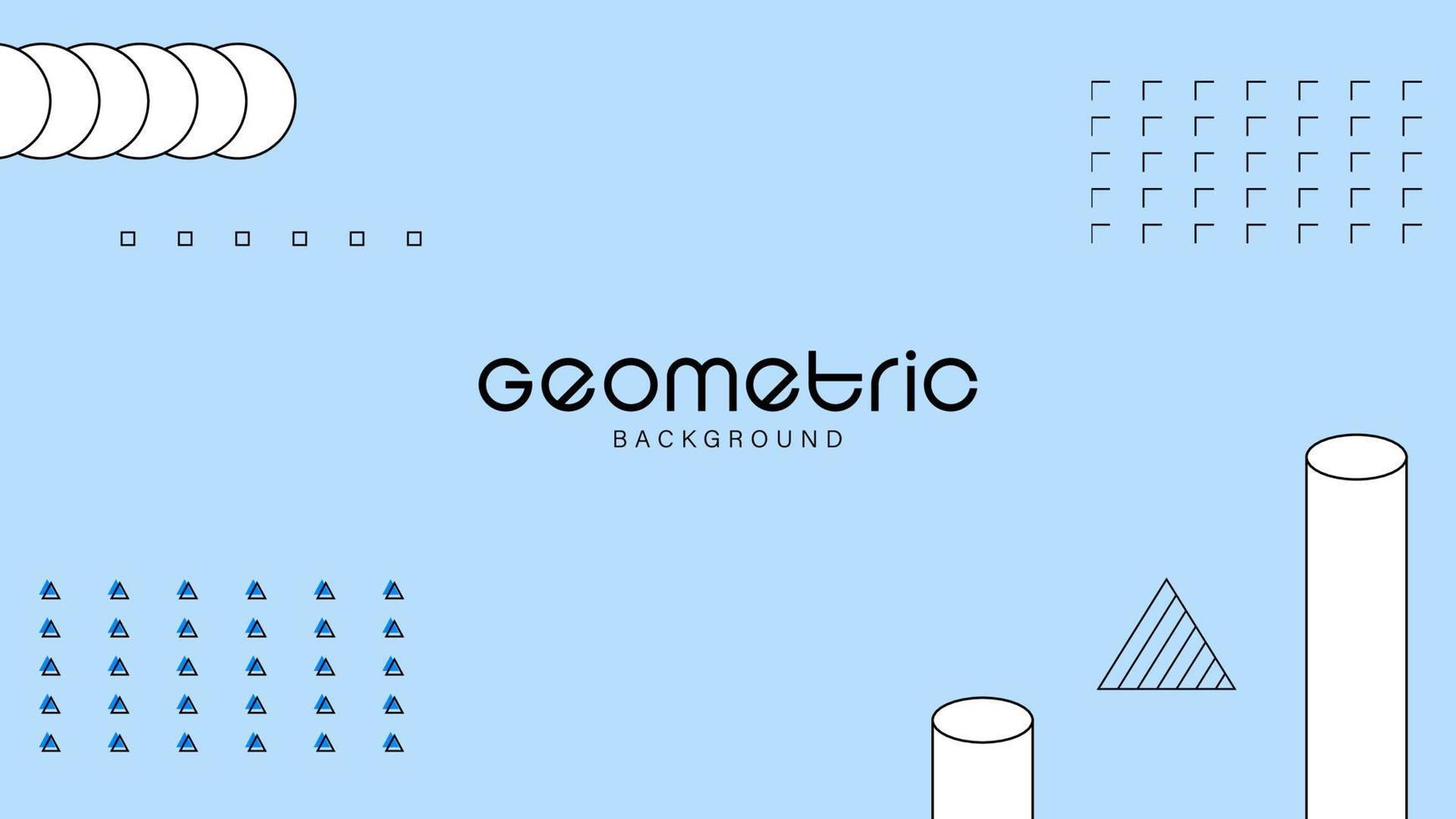 fondo geométrico plano para banner de presentación y volante vector