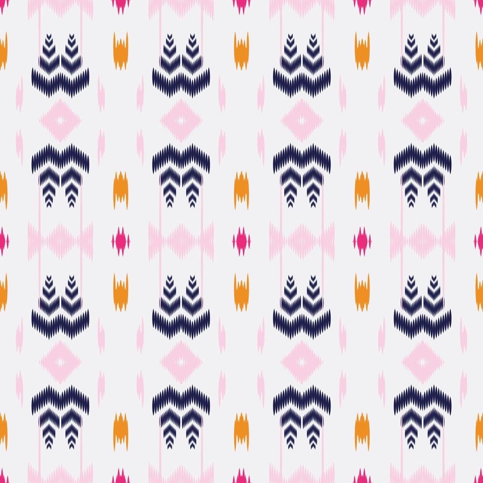 Motif ikat stripe seamless pattern digital vector design for Print saree Kurti Borneo Fabric border brush symbols swatches stylish