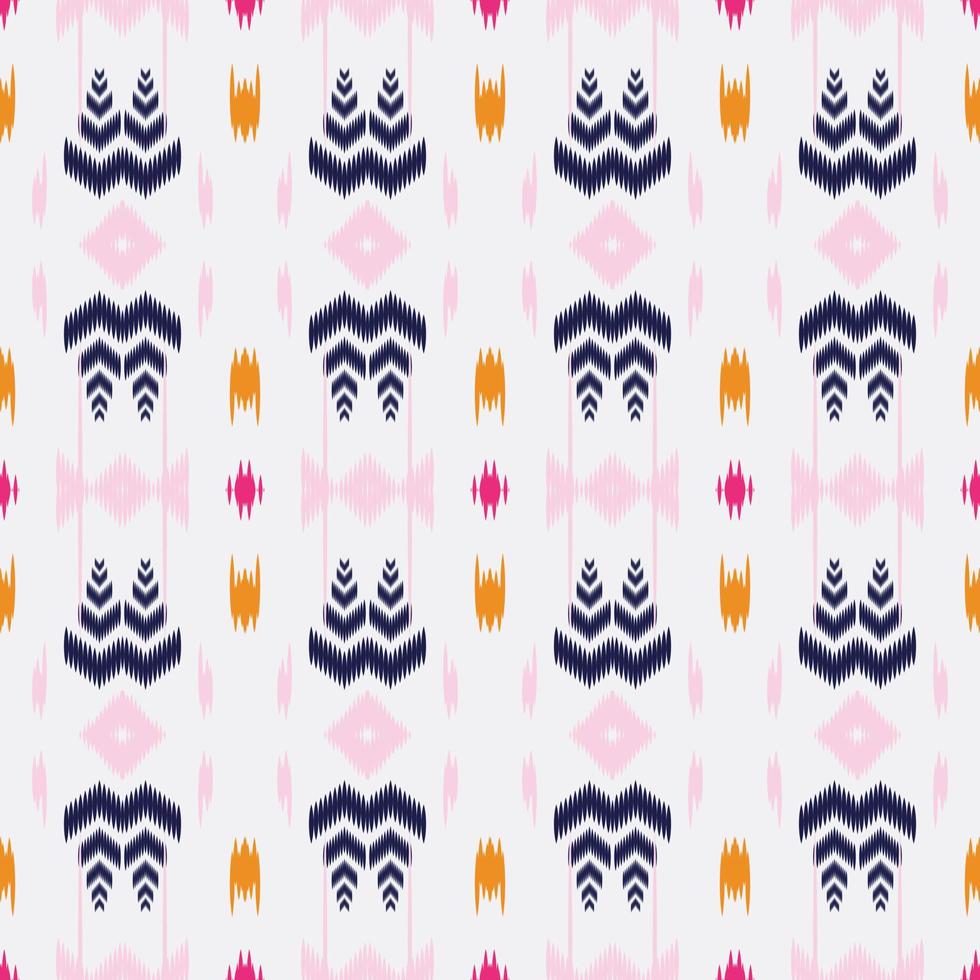 Motif ikat stripe seamless pattern digital vector design for Print saree Kurti Borneo Fabric border brush symbols swatches stylish