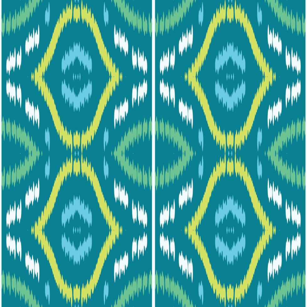 ikat diseña un patrón cruzado tribal sin costuras. étnico geométrico ikkat batik vector digital diseño textil para estampados tela sari mughal cepillo símbolo franjas textura kurti kurtis kurtas