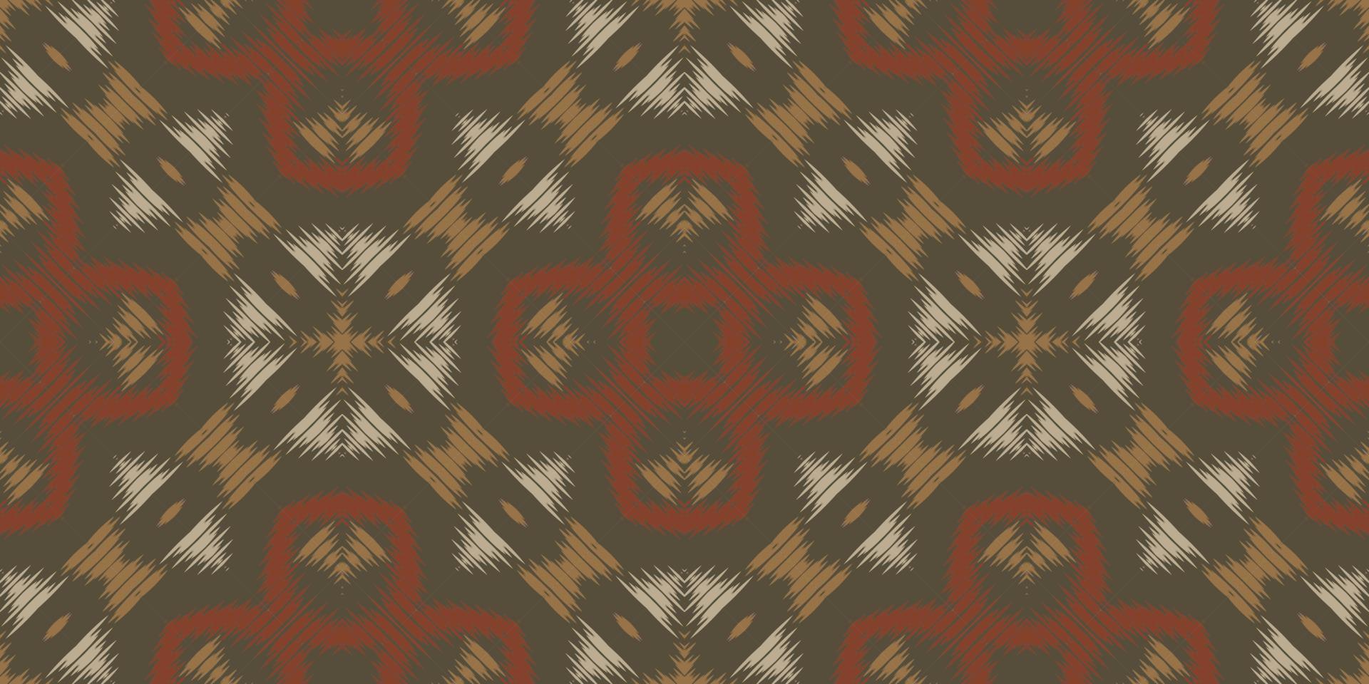 estampados étnicos ikat batik textil patrón sin costuras diseño de vector digital para impresión saree kurti borde de tela símbolos de pincel de borde diseñador de muestras