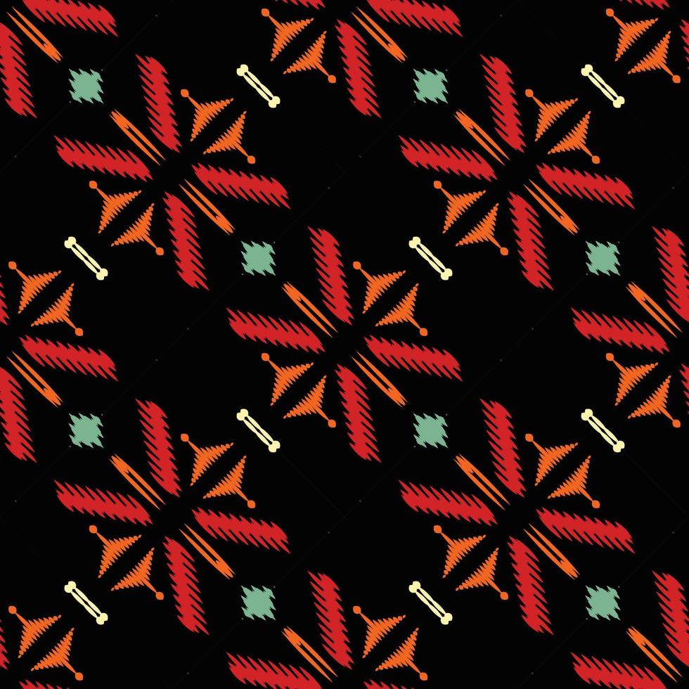 Batik Textile Motif ikat diamond seamless pattern digital vector design for Print saree Kurti Borneo Fabric border brush symbols swatches designer