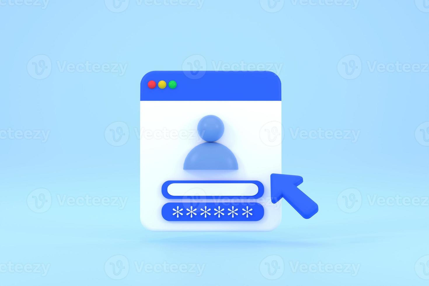 Login screen of the operating system user. photo