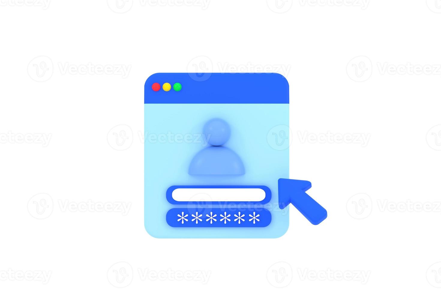 Login screen of the operating system user. photo