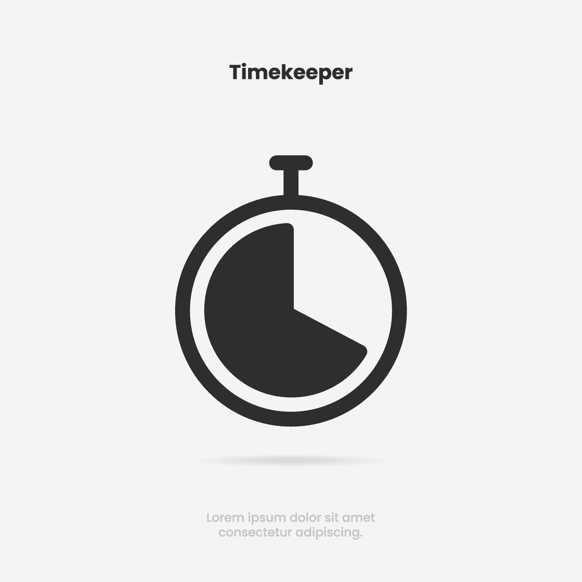 Timekeeper, timer, clock, stopwatch isolated icons set with different