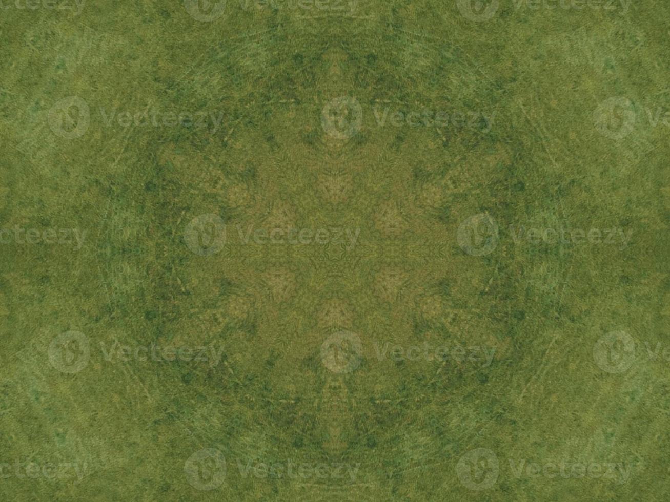 Green meadow aesthetic kaleidoscope floral pattern abstract unique texture background photo