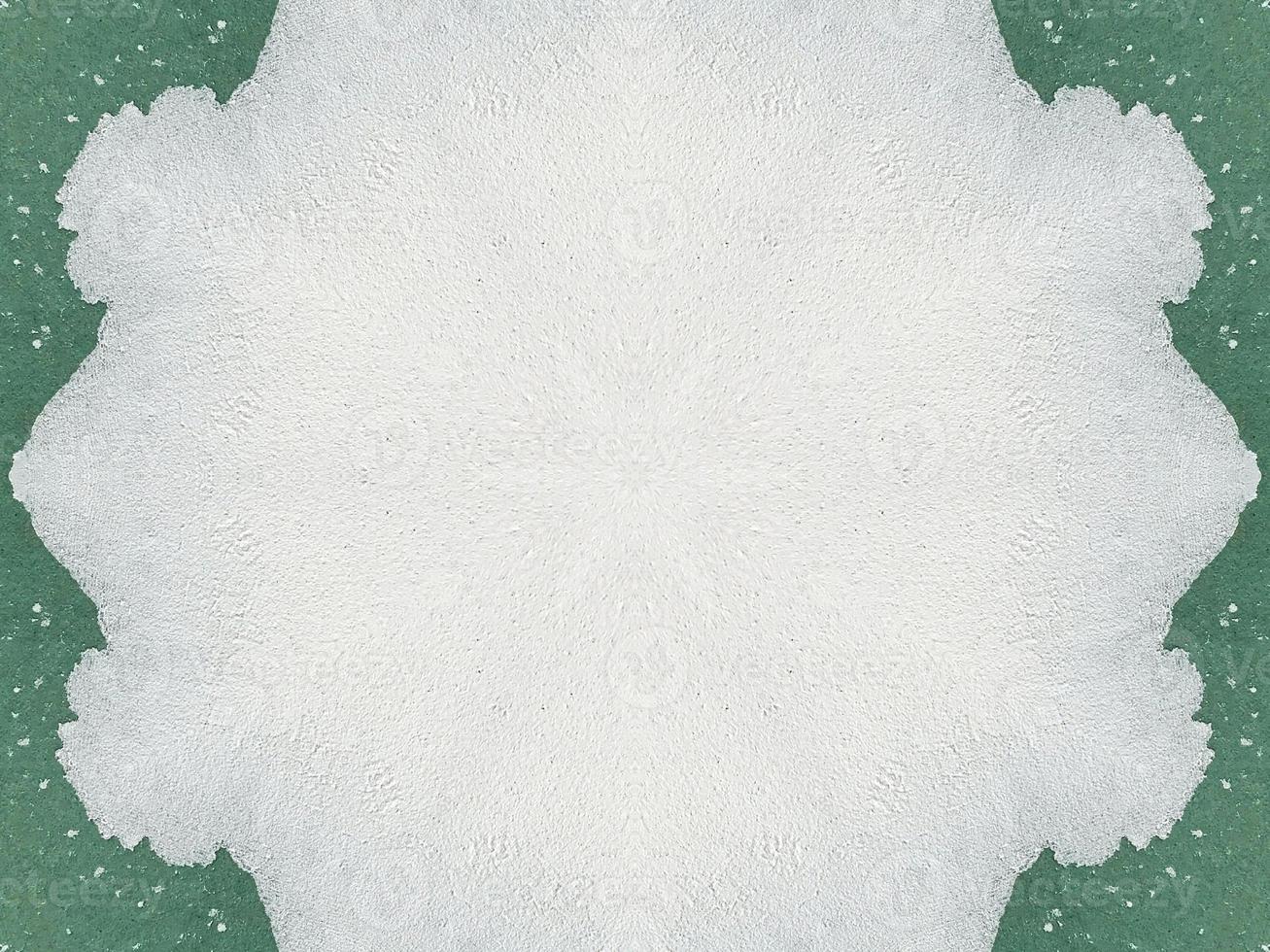 Green watercolor on the wall kaleidoscope background with abstract and unique pattern photo