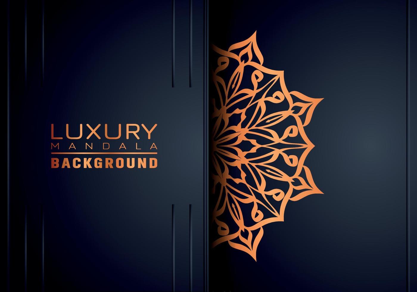 Luxury ornamental mandala logo background, arabesque style. vector