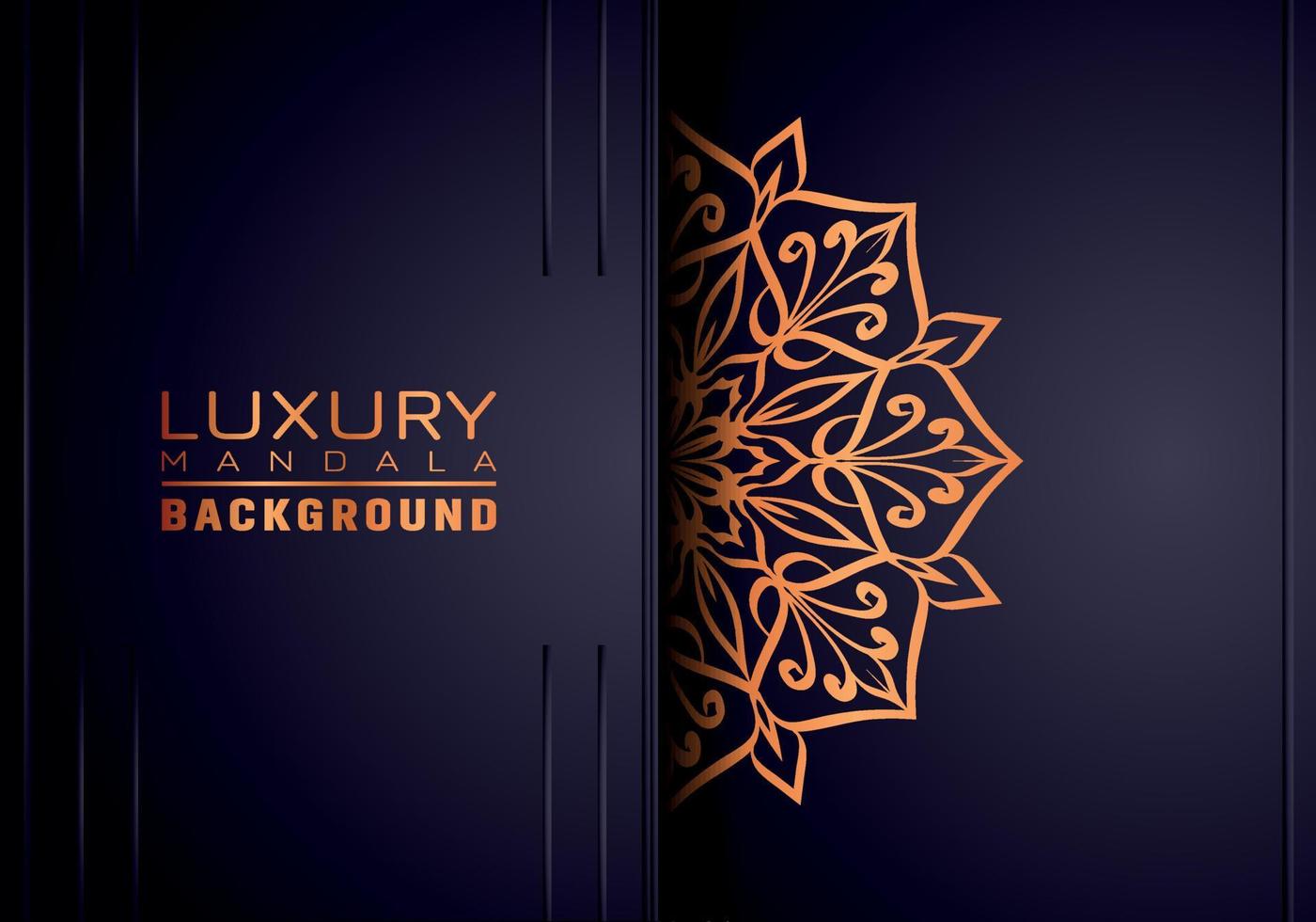 Luxury ornamental mandala background, arabesque style vector