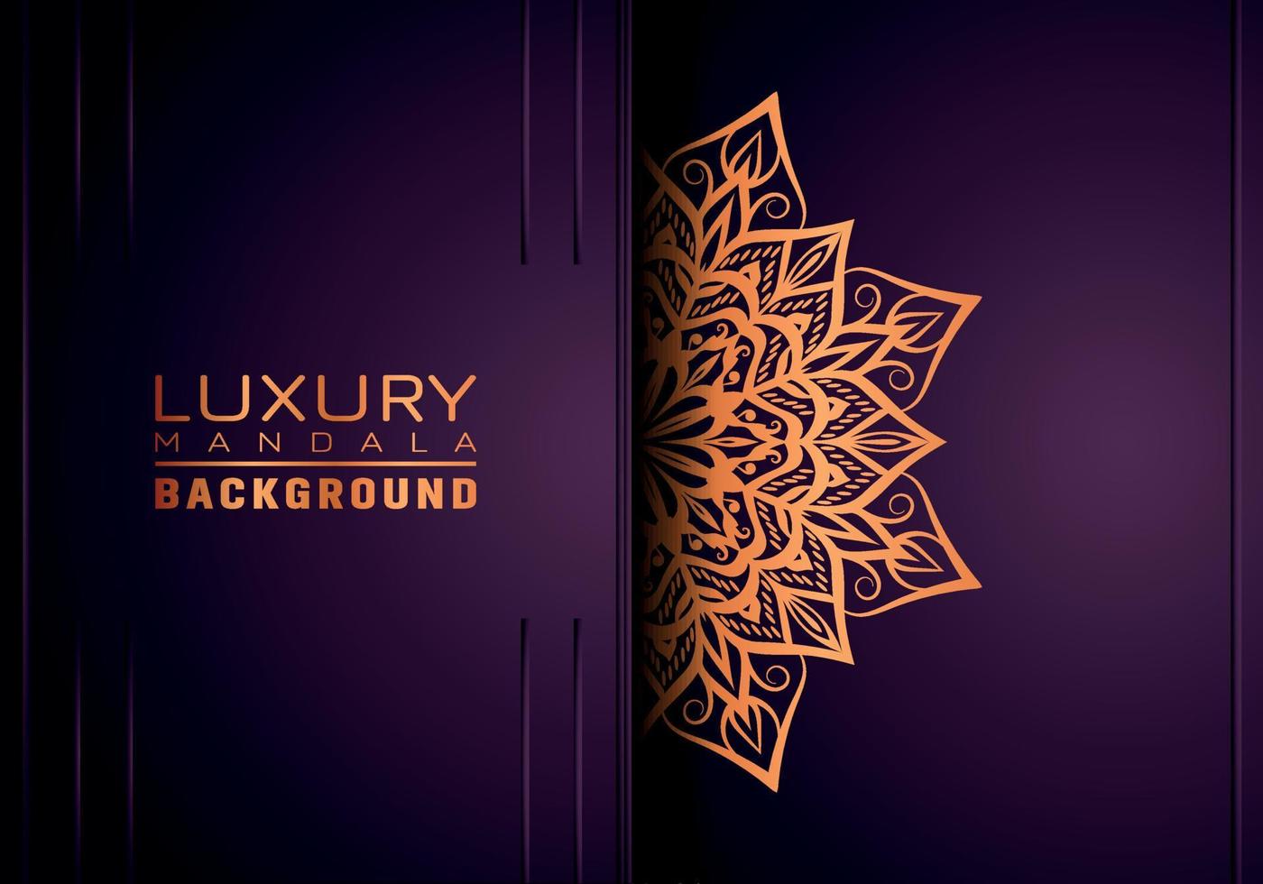 Luxury ornamental mandala background, arabesque style vector