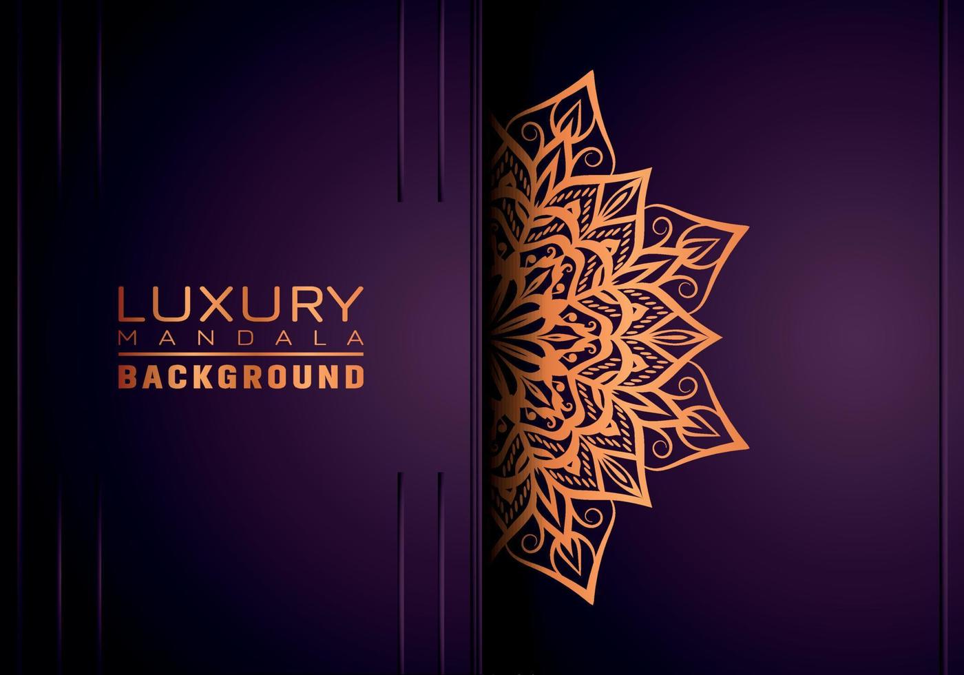 Luxury ornamental mandala background, arabesque style vector