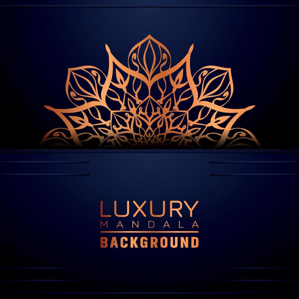 Luxury ornamental mandala background, arabesque style vector