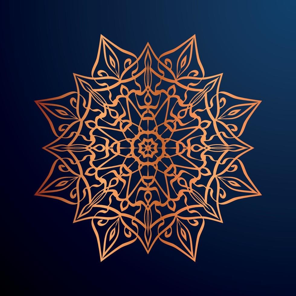 Luxury ornamental mandala background, arabesque style vector