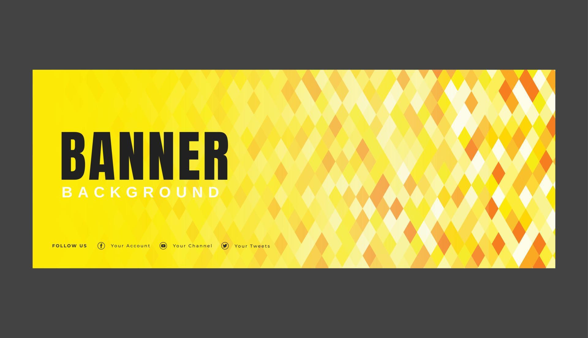 simple yellow abstract triangle background banner template 15620855