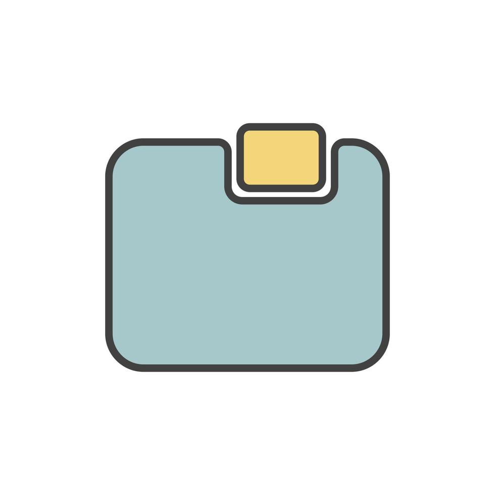 folder icon vector illustration logo template for many purpose. Isolated on white background.