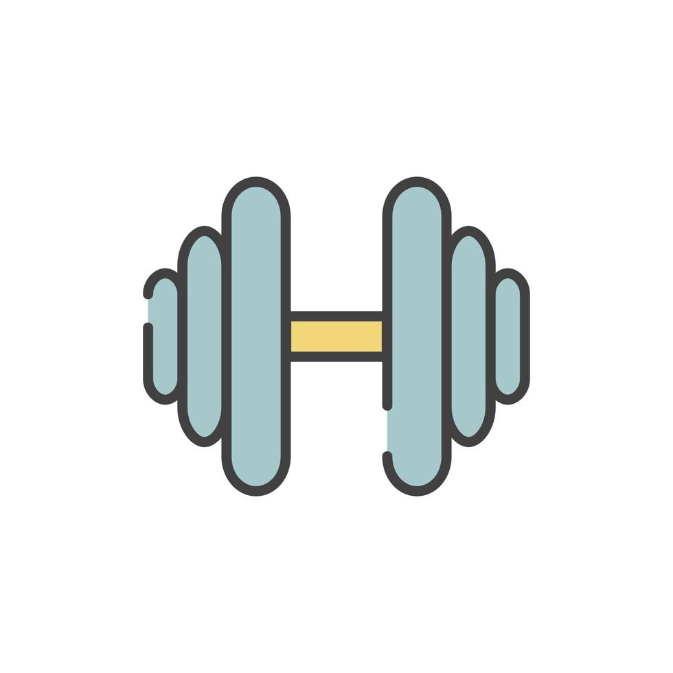 dumbbell icon vector illustration logo template for many purpose. Isolated on white background.